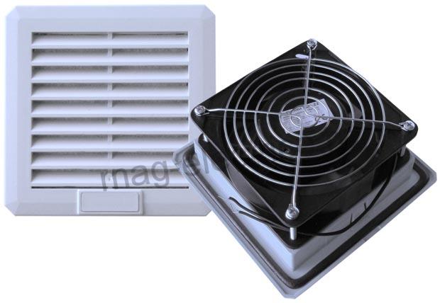 TABLOURI ELECTRICE | Ventilator cu filtru 323x323x80mm 111W 1680m3 pentru tablouri electrice |