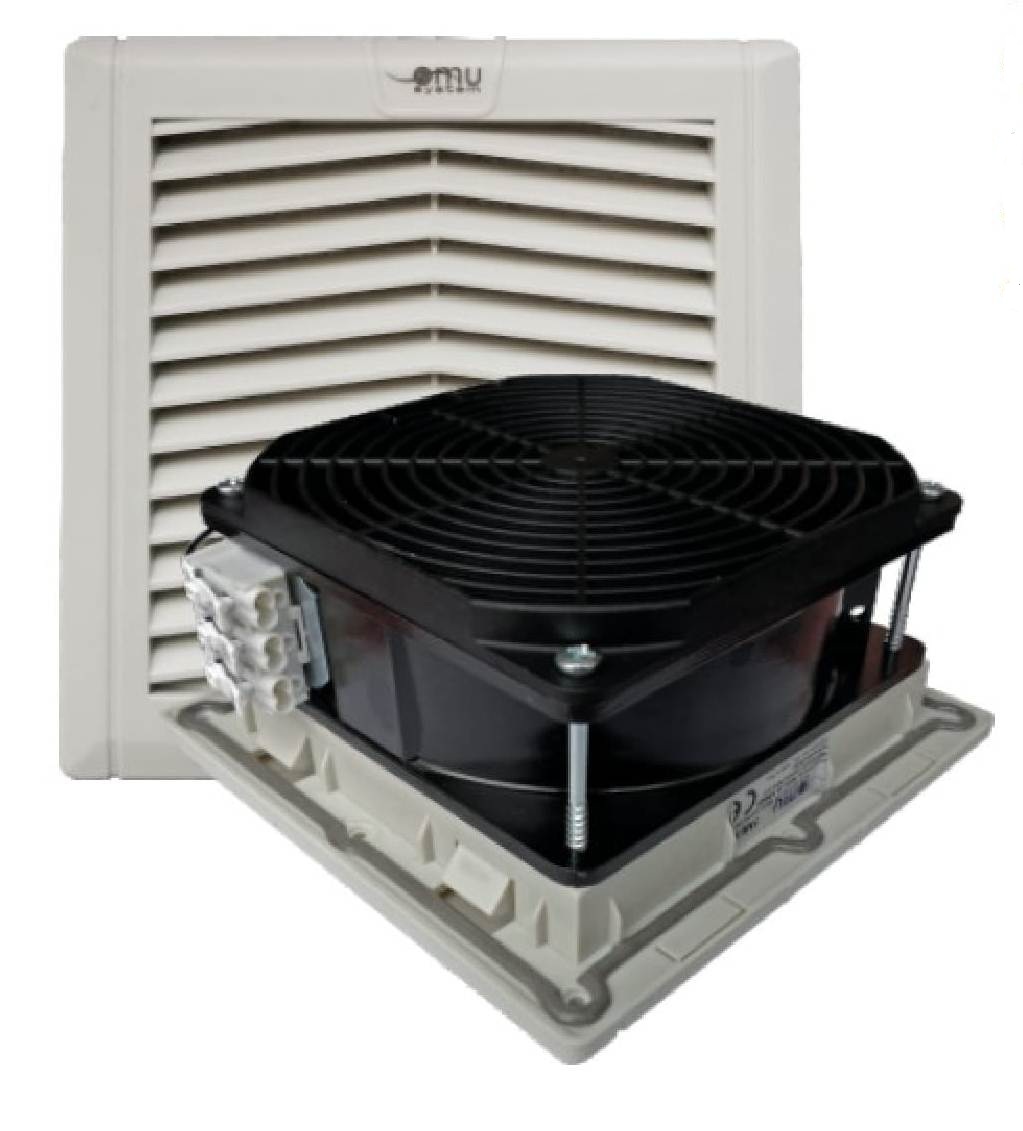 Ventilator cu filtru 22W 93m3/h 152x152mm IP54 pentru tablouri electrice 